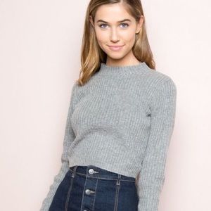 Brandy Melville gray wool turtleneck